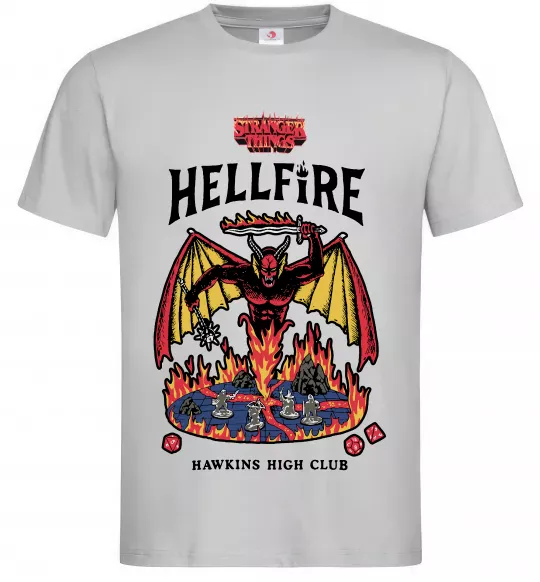 Мужская футболка Hellfire Серый фото