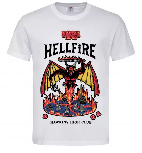 Мужская футболка Hellfire Белый фото