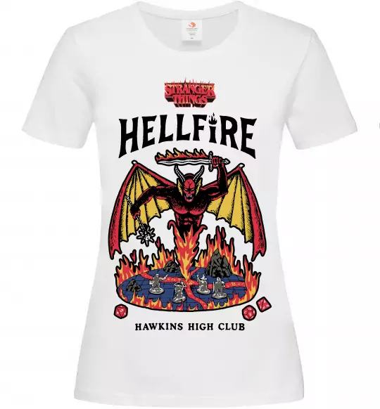 Женская футболка Hellfire Белый фото