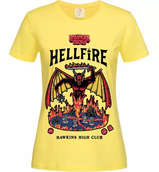 Женская футболка Hellfire Лимонный фото