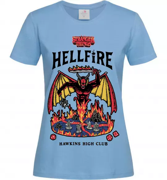 Женская футболка Hellfire Голубой фото