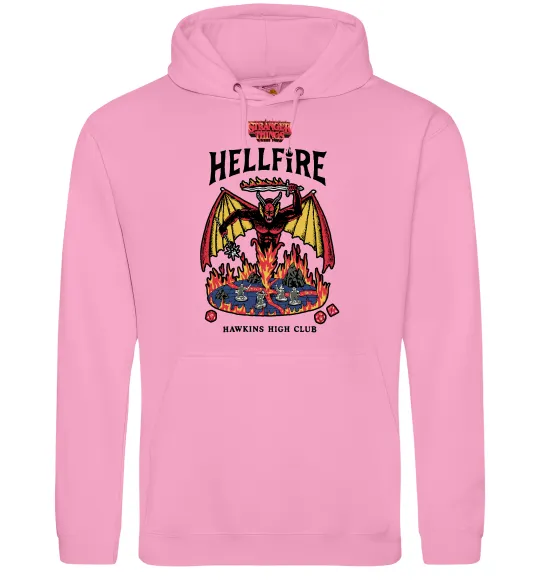Мужская толстовка (худи) Hellfire Розовый фото