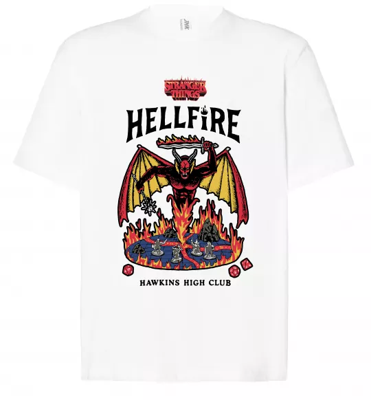 Футболка Оверсайз Hellfire Белый фото