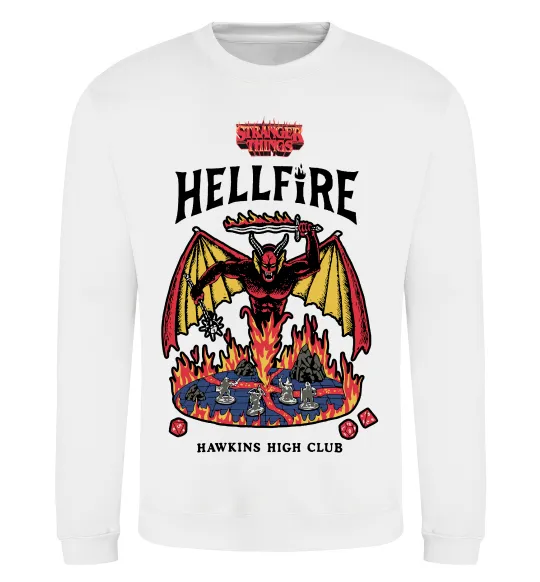 Світшот Hellfire Білий фото