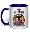 Чашка с цветной ручкой Hellfire Глубокий темно-синий фото