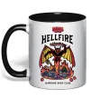 Чашка с цветной ручкой Hellfire Черный фото