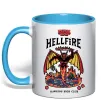 Чашка с цветной ручкой Hellfire Голубой фото