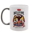 Чашка с цветной ручкой Hellfire Серебро фото