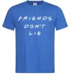 Чоловіча футболка Stranger things Friends don`t lie Яскраво-синій фото