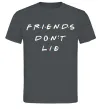 Чоловіча футболка Stranger things Friends don`t lie Графіт фото