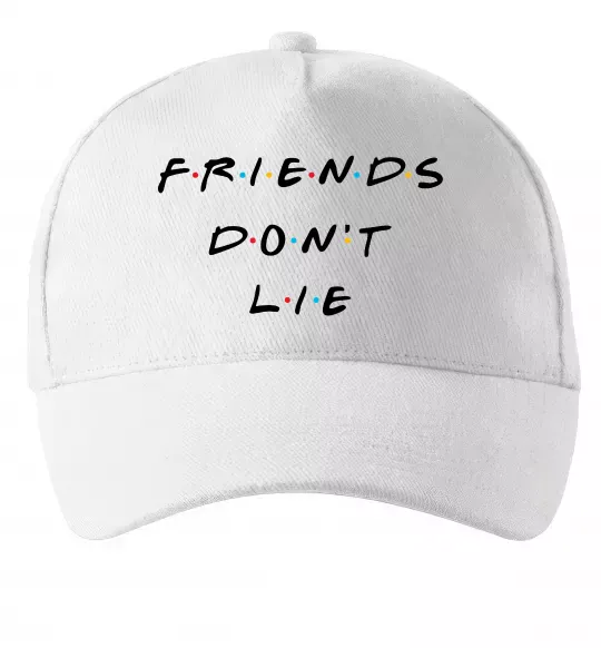 Кепка Stranger things Friends don`t lie Белый фото