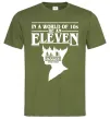 Мужская футболка Be an eleven Оливковый фото