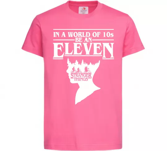 Детская футболка Be an eleven Ярко-розовый фото