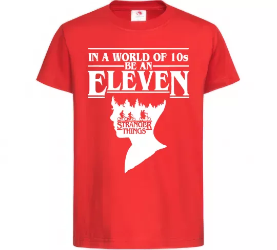 Детская футболка Be an eleven Красный фото