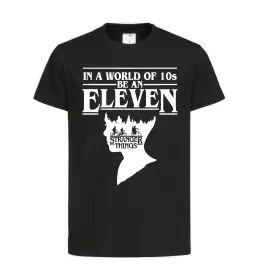 Дитяча футболка Be an eleven Чорний фото