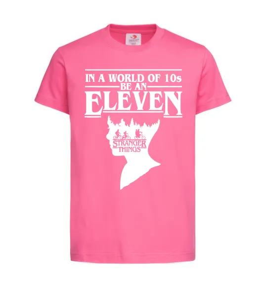Детская футболка Be an eleven Ярко-розовый фото