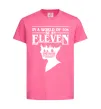 Детская футболка Be an eleven Ярко-розовый фото