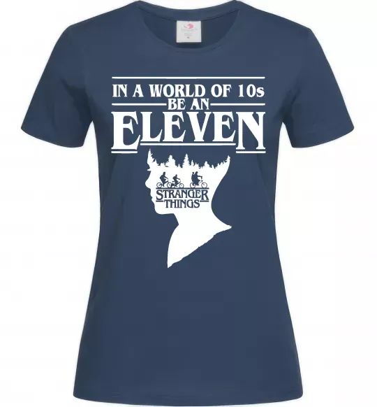 Жіноча футболка Be an eleven Темно-синій фото