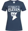Жіноча футболка Be an eleven Темно-синій фото