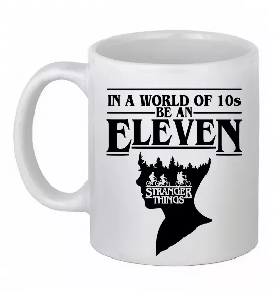 Чашка керамическая Be an eleven Белый фото