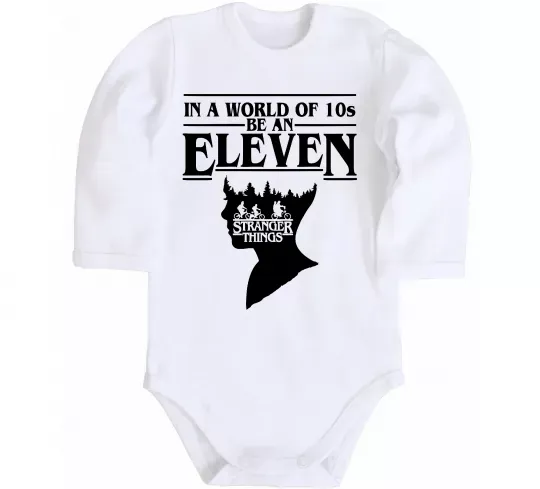 Детский боди Be an eleven Белый фото