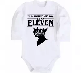 Детский боди Stranger things ABCD Белый фото