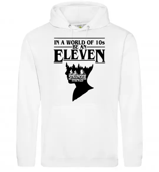 Мужская толстовка (худи) Be an eleven Белый фото