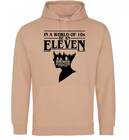 Мужская толстовка (худи) Be an eleven Песочный фото