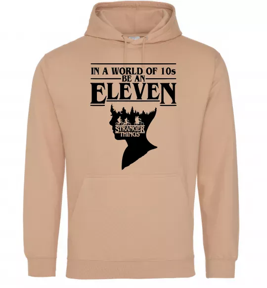Женская толстовка (худи) Be an eleven Песочный фото