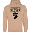 Женская толстовка (худи) Be an eleven Песочный фото