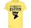 Детская футболка Be an eleven Лимонный фото