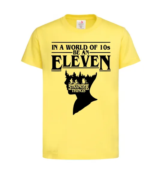 Детская футболка Be an eleven Лимонный фото