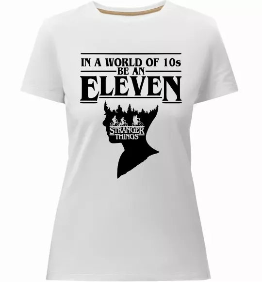 Женская премиум футболка Be an eleven Белый фото