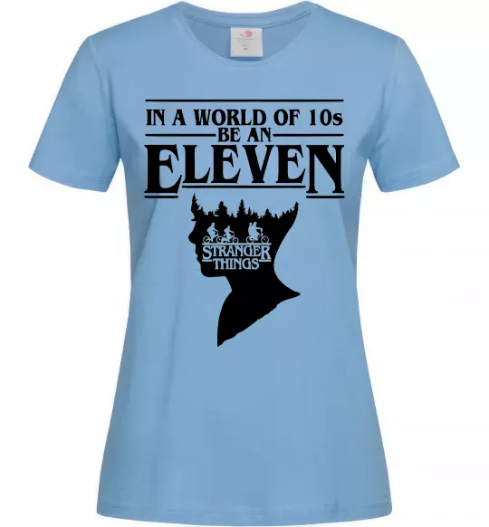 Жіноча футболка Be an eleven Блакитний фото