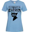 Жіноча футболка Be an eleven Блакитний фото