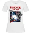Женская футболка Art stranger things Белый фото