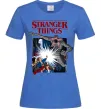 Женская футболка Art stranger things Ярко-синий фото