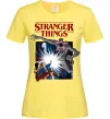 Женская футболка Art stranger things Лимонный фото