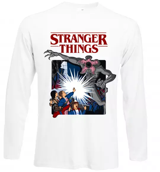 Лонгслив Art stranger things Белый фото