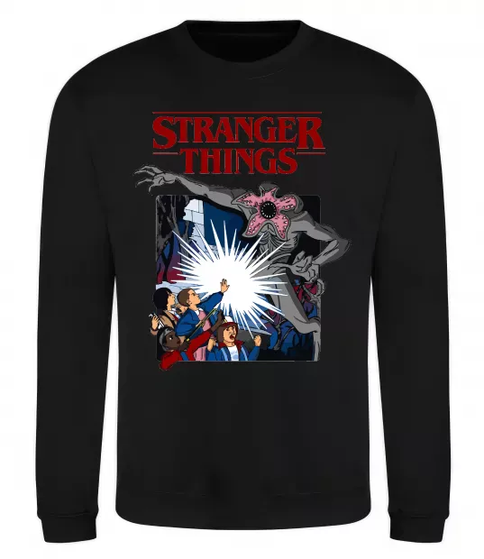 Свитшот Art stranger things Черный фото