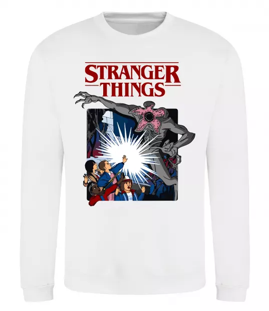 Свитшот Art stranger things Белый фото
