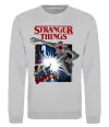 Свитшот Art stranger things Серый меланж фото