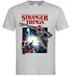 Чоловіча футболка Art stranger things Сірий фото