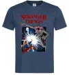 Чоловіча футболка Art stranger things Темно-синій фото