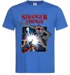 Чоловіча футболка Art stranger things Яскраво-синій фото