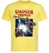 Чоловіча футболка Art stranger things Лимонний фото