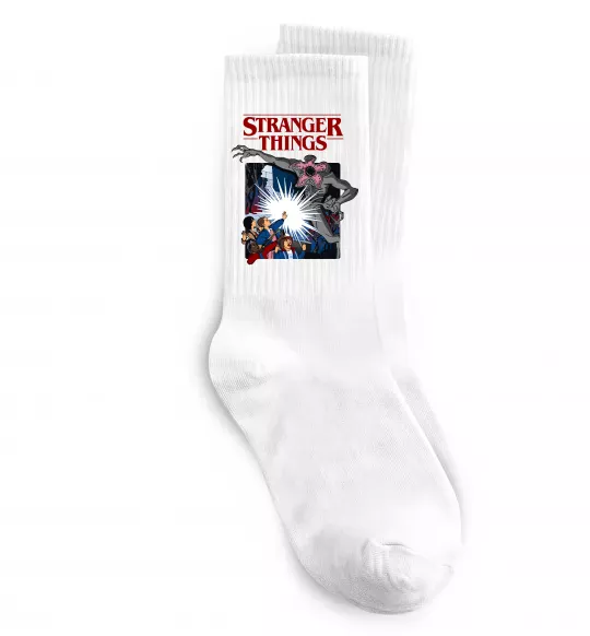 Носки Art stranger things Белый фото