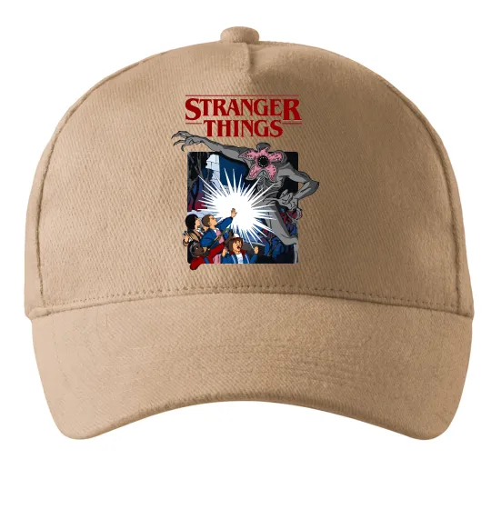 Кепка Art stranger things Пісочний фото