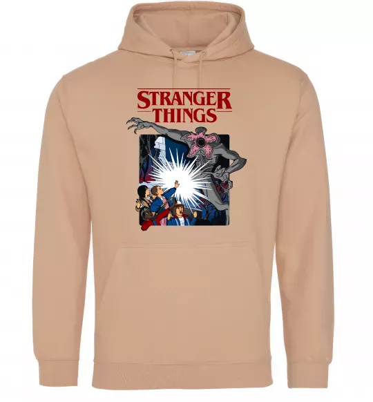 Чоловіча толстовка (худі) Art stranger things Пісочний фото