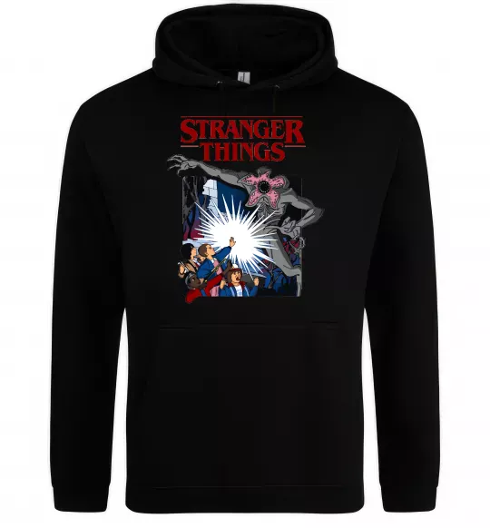 Женская толстовка (худи) Art stranger things Черный фото